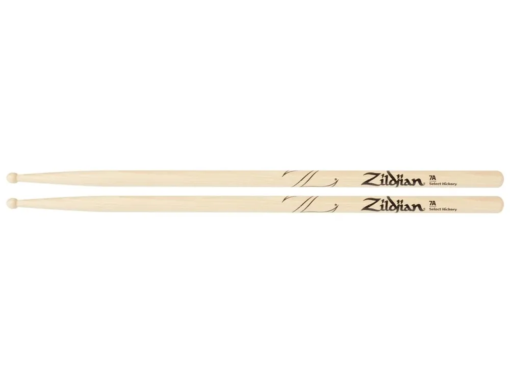 Hickorové paličky ZILDJIAN 7A Wood Natural Originální