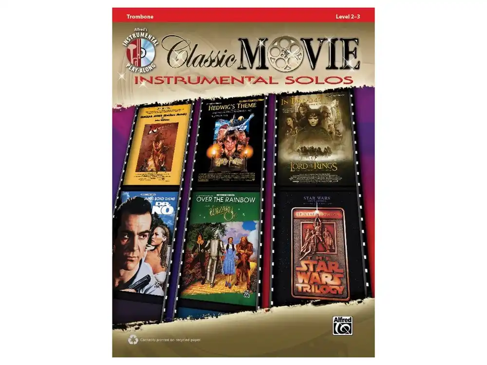 Super Cena Classic Movie - Instrumental Solos + CD / trombon (pozoun) - filmové hity
