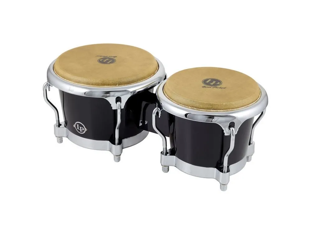 atin Percussion Fiberglass Bongos LP 200XF-BK Nejlepší Volba