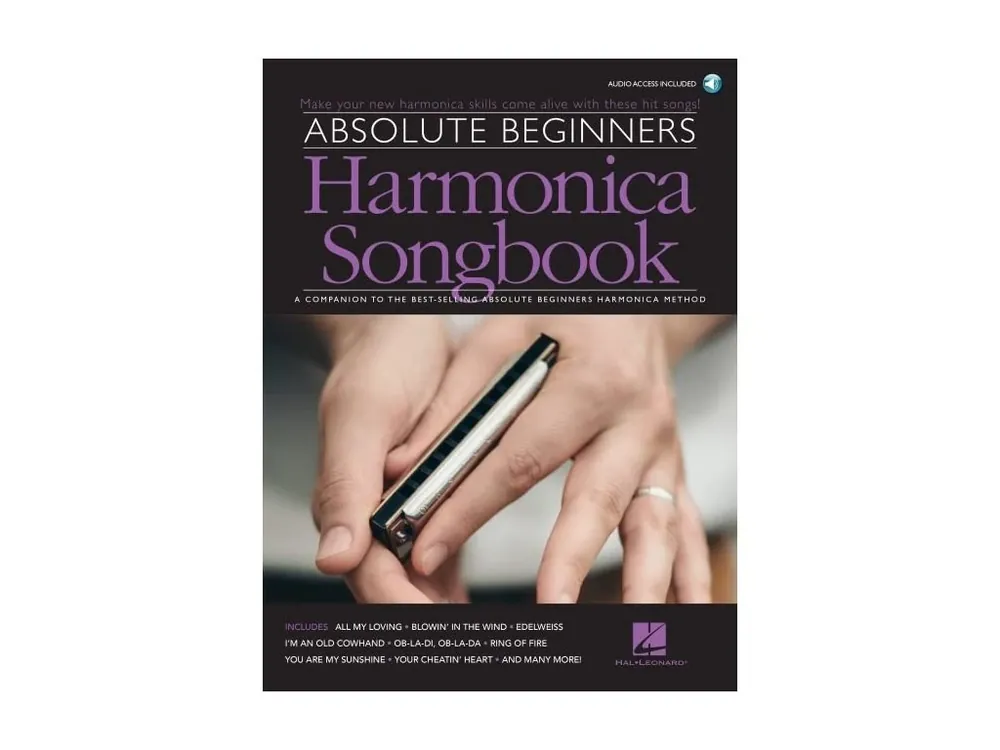 Značkový Absolute Beginners Harmonica Songbook (noty na harmoniku)(+audio)
