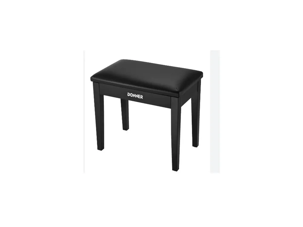 Super Cena DONNER PIANO BENCH WITH STORAGE - BLACK