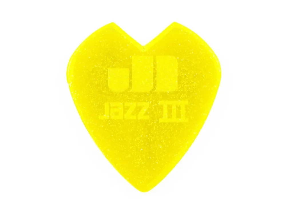 Dunlop 47RKH3NYS Kirk Hammett Yellow Sparkle Jazz III Trsátko Aktuální