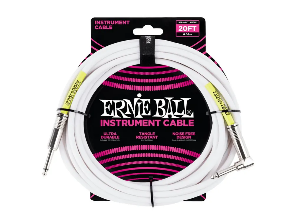 6047 Ernie Ball 20‘ Instrument Classic Cable - nástrojový kabel rovný / zahnutý jack - 6.09m Nejprodávanější