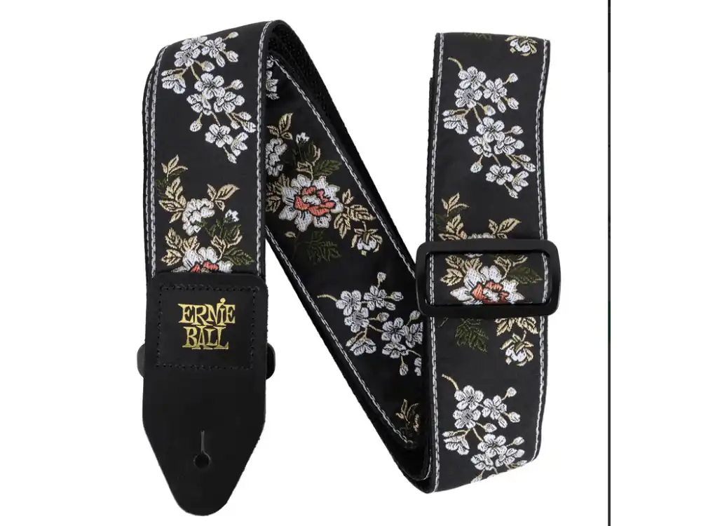 5362 Ernie Ball Classic Jacquard Guitar/Bass Strap - White Blossom - kytarový pás - 1ks Sleva