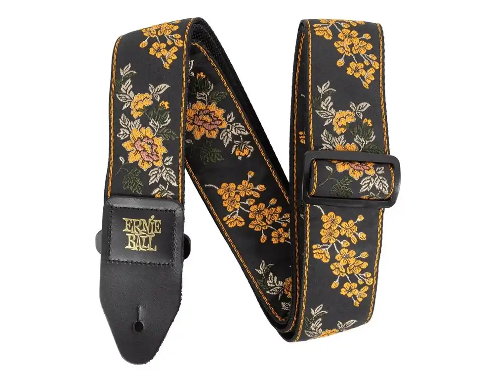 Víkendová Akce 5363 Ernie Ball Classic Jacquard Guitar/Bass Strap - Tangerine Blossom - kytarový pás - 1ks