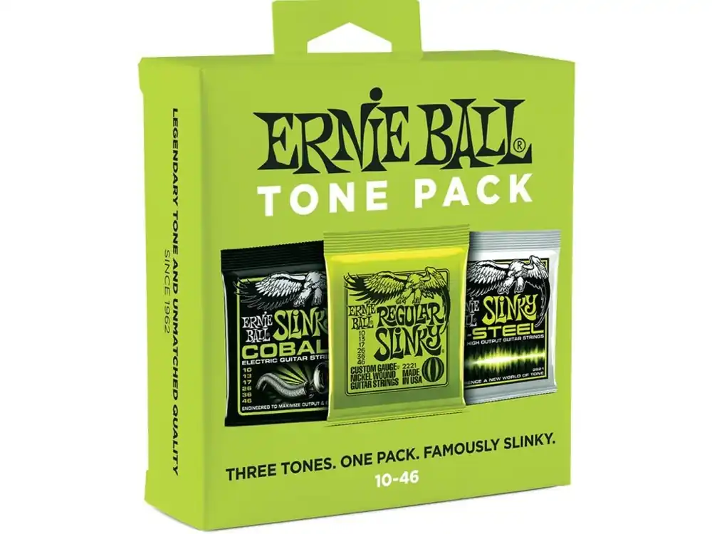 Sezónní Sleva 3331 Ernie Ball Tone Pack - Regular Slinky Electric Strings 3-pack(Slinky, Cobalt, M-Steel) .010-.046 - struny na elektrickou kytaru - 3ks