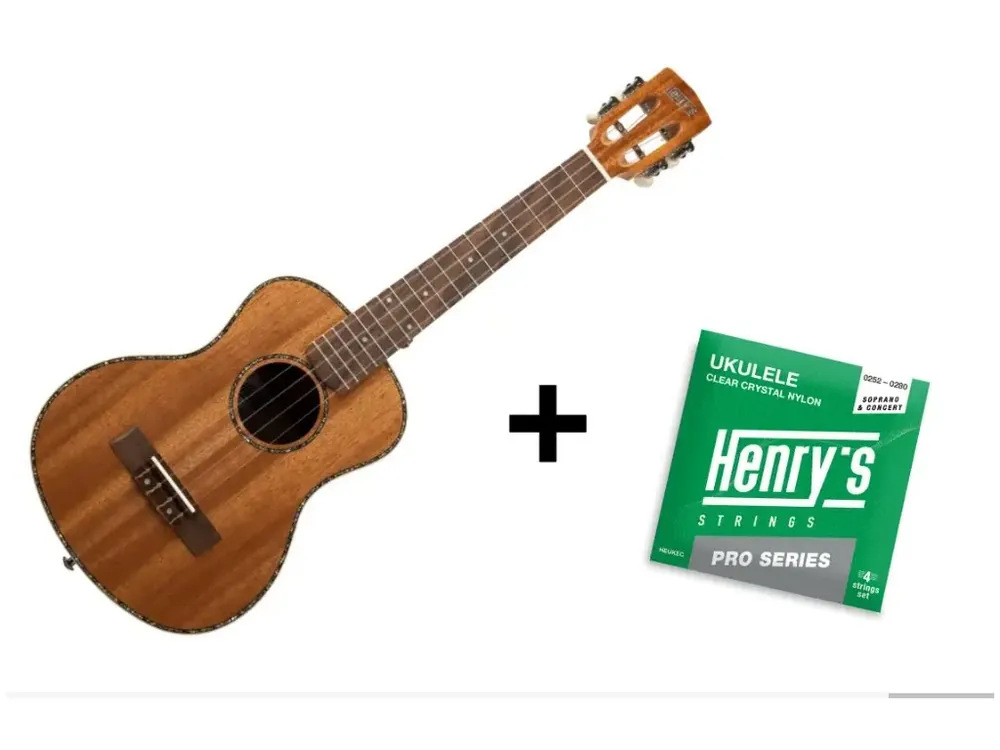 tenorové ukulele HENRY’S Premium U50T - Natural Speciální Cena