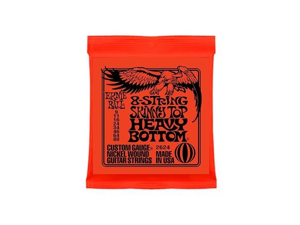 ERNIE BALL P02624 8-String Skinny Top Heavy Bottom 9-80 Výprodej