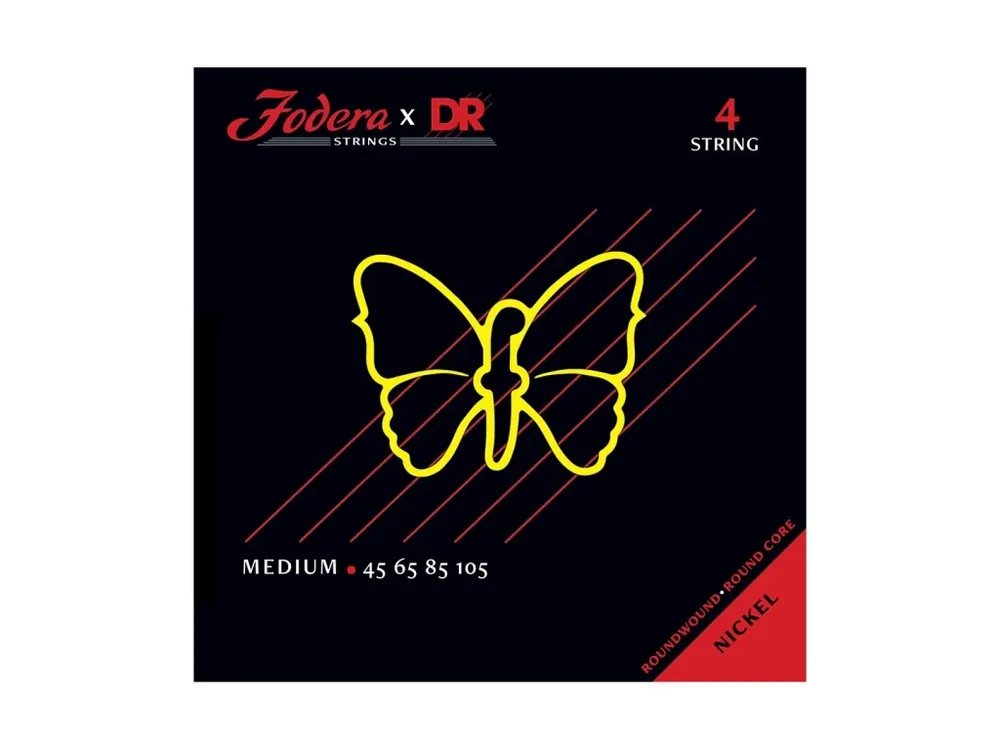 Výprodej DR Strings Fodera Nickel 4 Medium 45105