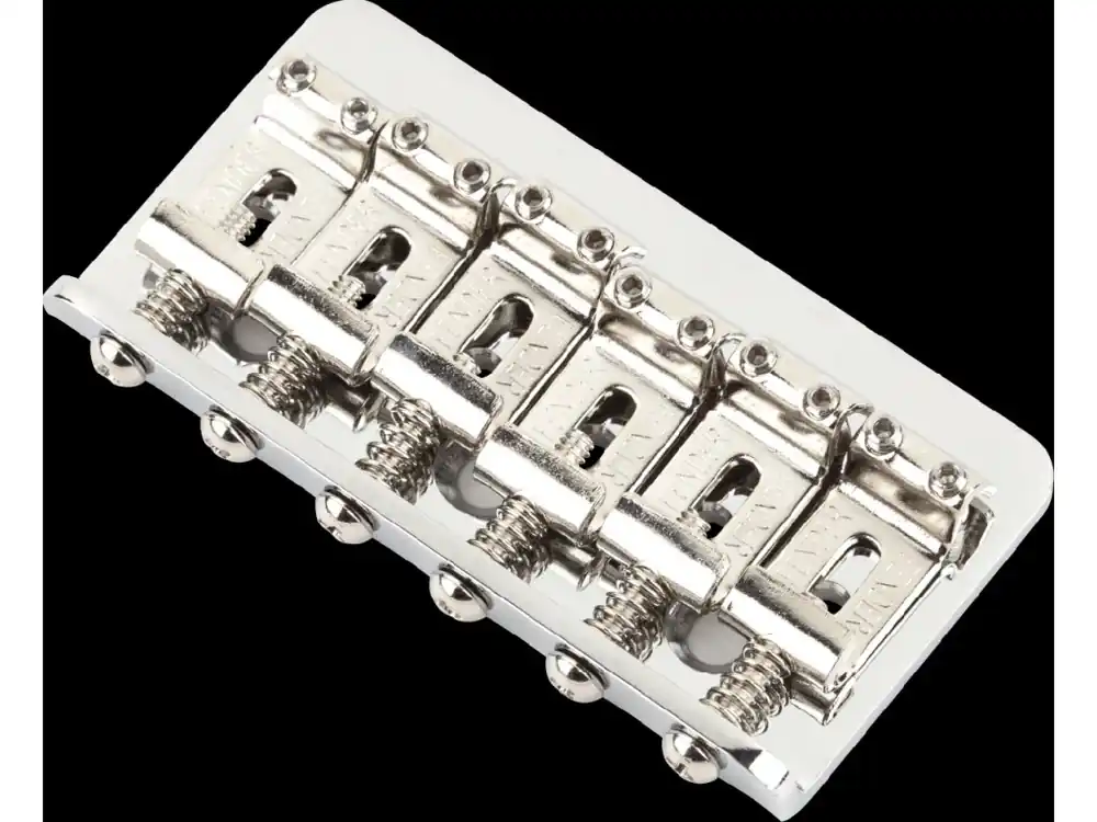 Fender 6-Saddle Hardtail Classic/Standard Series Bridge Assembly (Chrome) Originální