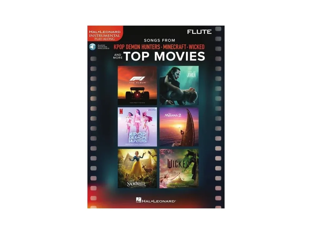 Top Prodej Songs from KPop Demon Hunters, Minecraft, Wicked - nejznámější melodie z filmů pro příčnou flétnu