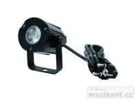 Eurolite LED spot 3W, 3200K, 6, černý, bodový reflektor Vysoce Kvalitní