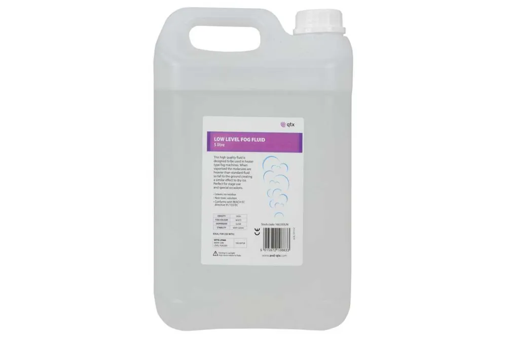 QTX náplň Low do výrobníku mlhy, 5L Akce