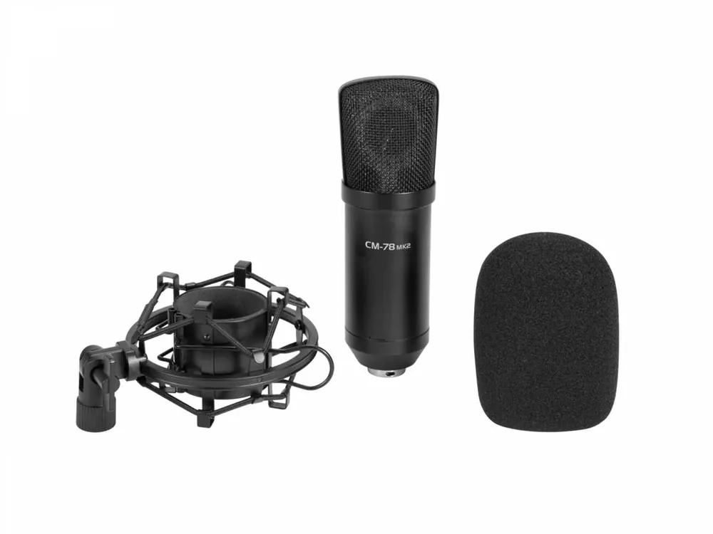 Omnitronic MIC CM-78MK2, studiový kondenzátorový mikrofon Aktuální