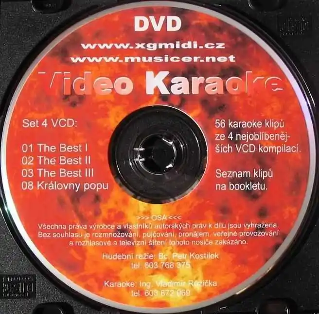 Koupit Online KARAOKE Set 4 VCD 01,02,03 a 08