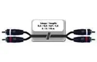 Omnitronic Stereo audio kabel s RCA konektory 2x2 1,5m Dokud Zásoby Vydrží