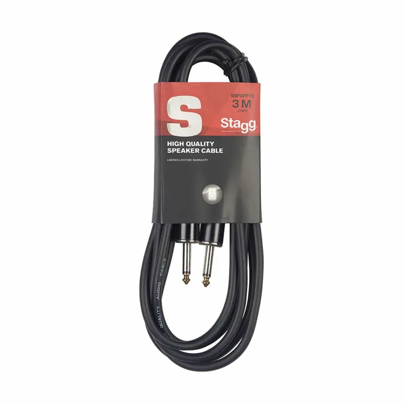 Levný Stagg SSP3PP15, kabel JACK/JACK, 3m