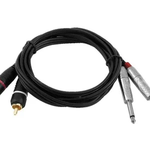 Akce OMNITRONIC Adaptační kabel 2xJack/2xRCA 6m bk