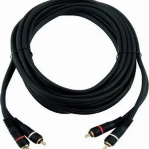 Dokud Zásoby Vydrží OMNITRONIC Stereo audio kabel s RCA konektory RCA kabel 2x2 15m