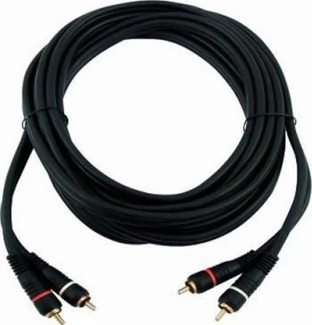 Dokud Zásoby Vydrží OMNITRONIC Stereo audio kabel s RCA konektory RCA kabel 2x2 15m