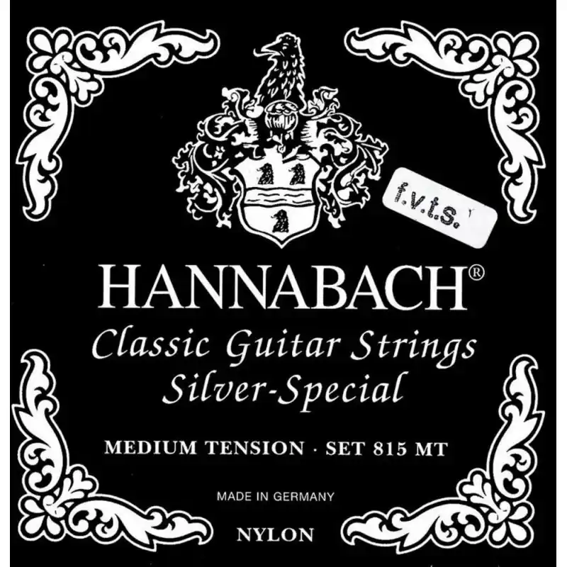 Časově Omezené Hannabach Struny pro klasiku 815 F.V.T.S Medium / High Tension Silver special Sada