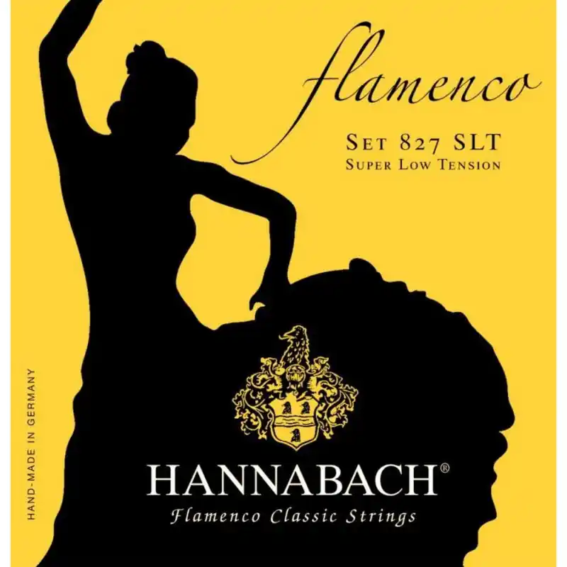 Hannabach Struny pro klasickou kytaru série 827 Super Low Tension Flamenco Classic Sada Rychlé Dodání