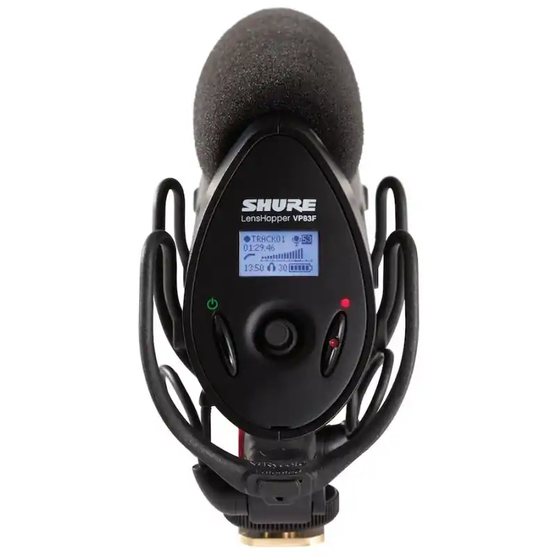 Značkový SHURE VP83F - Lens Hopper shotgun mikforon, flash recorder, LCD