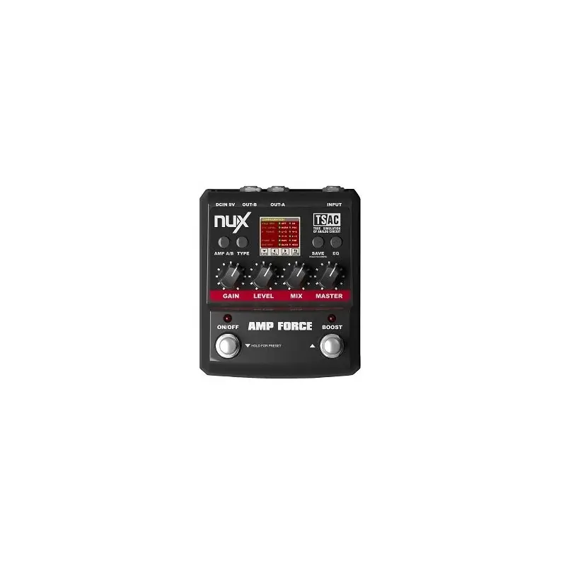NUX AMP-FORCE - kytarový efekt Force Simulátor 12-ti aparátů Rychlé Dodání