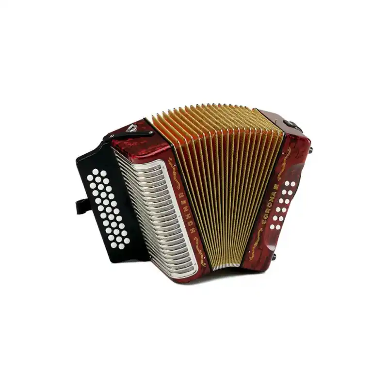 Hohner Corona III GCF, red - akordeon Akční Cena