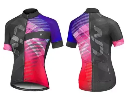 Sleva Dres Liv Signature SS Jersey-Black/Fuchsia/Purple-L