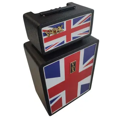 Jen Po Omezenou Doba Miniatura zesilovače Music Legends PPT-MA003 Vox Mini Superbeetle Union Jack