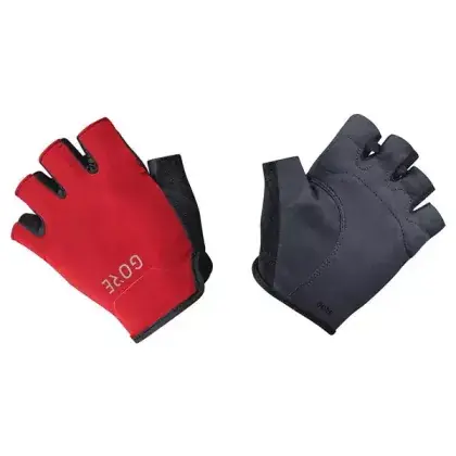 Rukavice Gore C3 Short Finger Gloves Black/Red XL Nejprodávanější