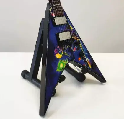Autentický Miniatura kytary Music Legends PPT-MK120 Dave Mustaine Megadeth Dean Rust In Peace