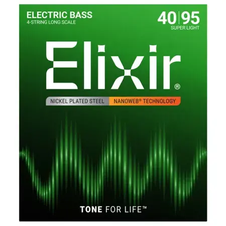 Struny pro baskytaru Elixir 14002 Super Light Long Scale 40/95 Ověřený