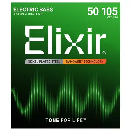 Struny pro baskytaru Elixir 14102 Medium Long Scale 50/105 Výprodej