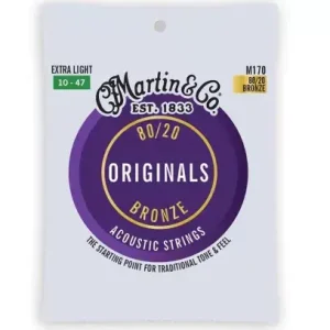 Sezónní Sleva Struny kovové pro akustickou kytaru Martin M 170 Extra Light - 10/47