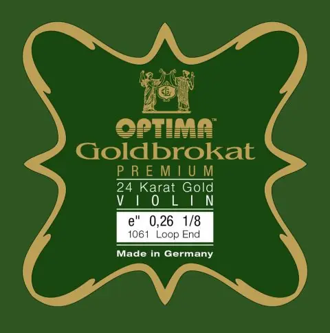 Struny pro housle Goldbrokat Premium 24 Karat Gold Nízká Cena