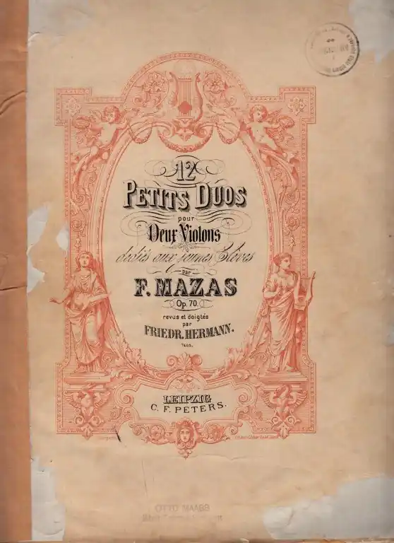 Mazas F. 12 Petits Duos pour 2 Violons op.70 Cenový Hit