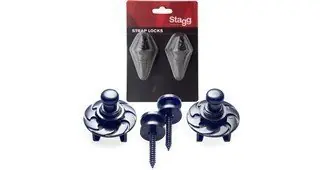 Stagg SSL1 BK, úchyt kytarového řemenu černý Cenová Bomba