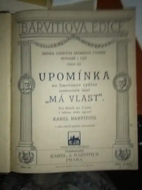 Výprodej Smetana Bedřich Má vlast-úprava jako "Upomínka"