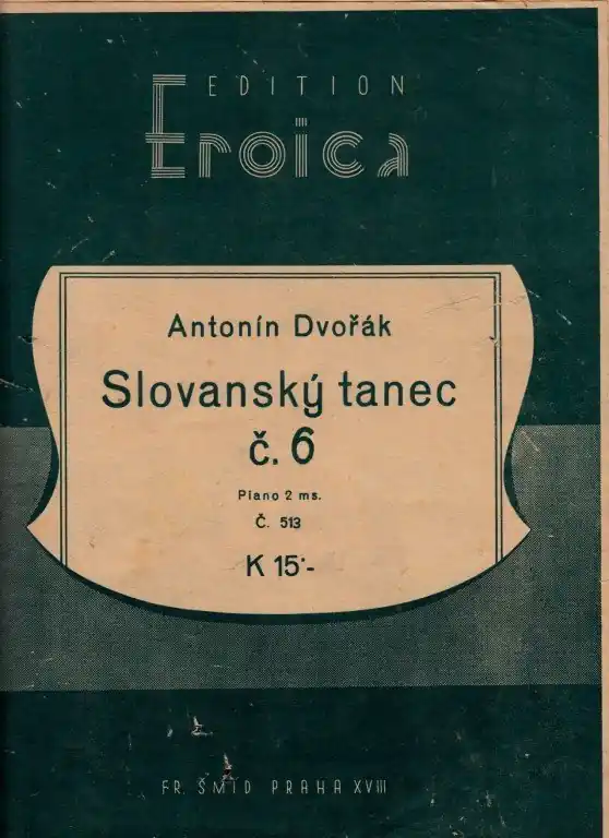 Poslední Šance Dvořák Antonín Slovanský tanec č.6/2.exemplář
