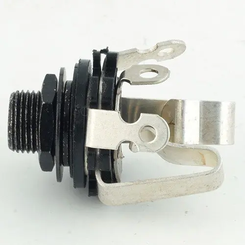 MEC Standard Plug open Stereo black contacts silver plates Finální Výprodej