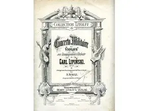 Rychlé Dodání Lipiński Carl Concerto Militaire op.21 pro housle a orchestr