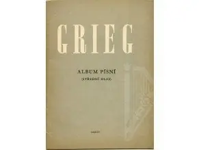 Grieg Edvard Hagerup Album písní Levný