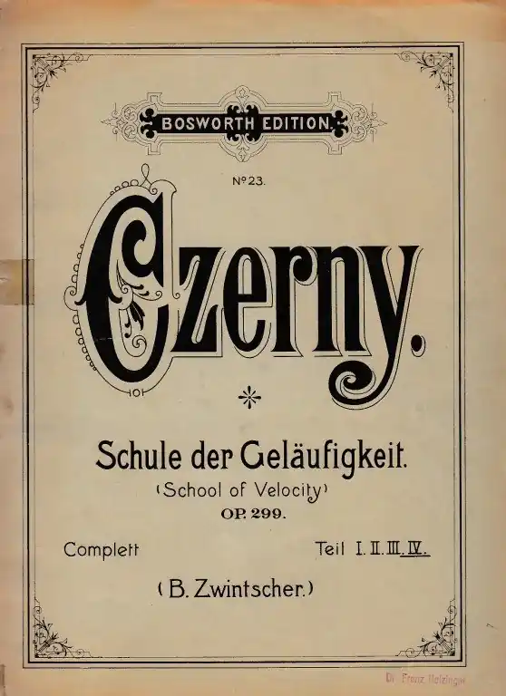 Zlevněný Czerny Carl Schule der Geläufigkeit op.299 (Škola zběhlosti) - IV.sešit