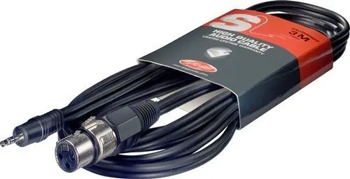Stagg SAC3MPSXF jack 3,5mm stereo / XLR samice ( např.mikrofon počítač) Nejlepší Volba