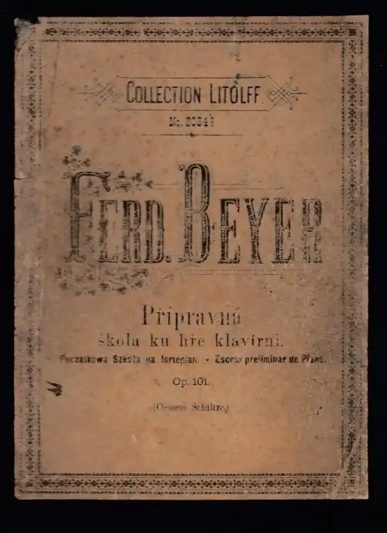 Beyer Ferdinand Přípravná škola ku hře klavírní op.101 Výhodná Nabídka