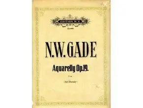 Gade Niels W. Aquarelly op.19 Akční Nabídka