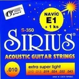 Gor Sirius S-350 kytarové struny 010 Akce