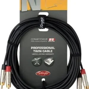 Stagg NTC3CR, kabel RCA/RCA 3m Sleva